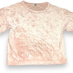 Free People Pink Velvet Oversized Sweatshirt: Brand New W/O Tags
Size: M